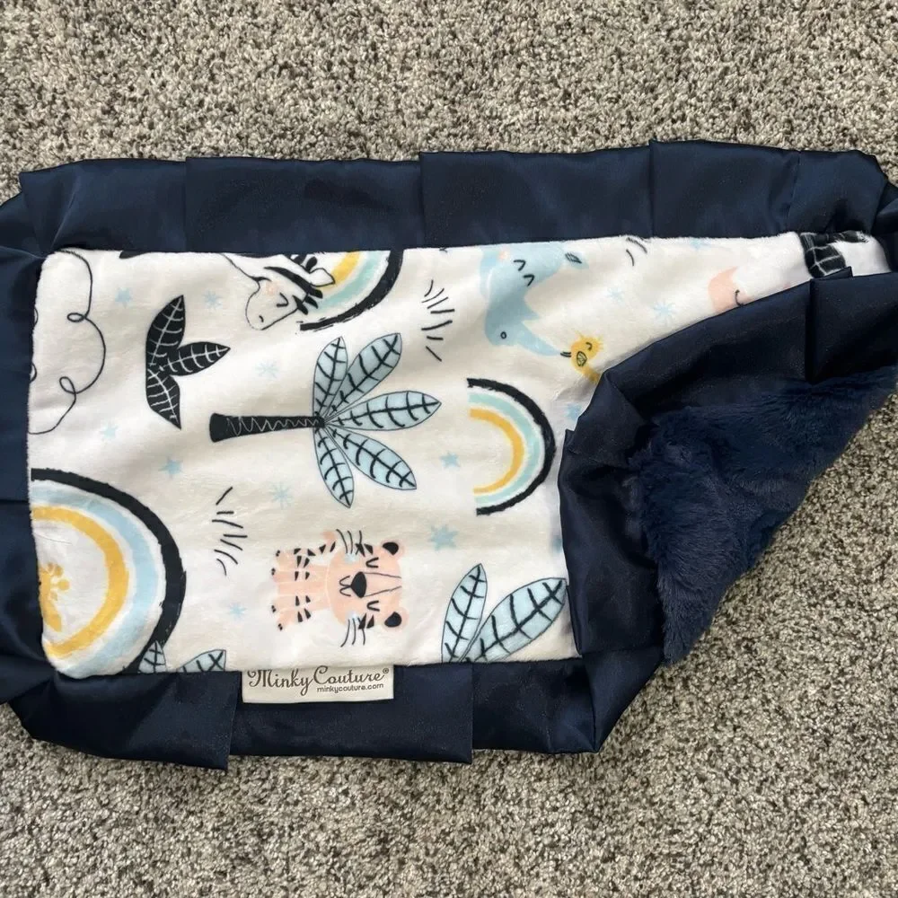 ❤️Minky Couture Baby Burp/Security Blanket